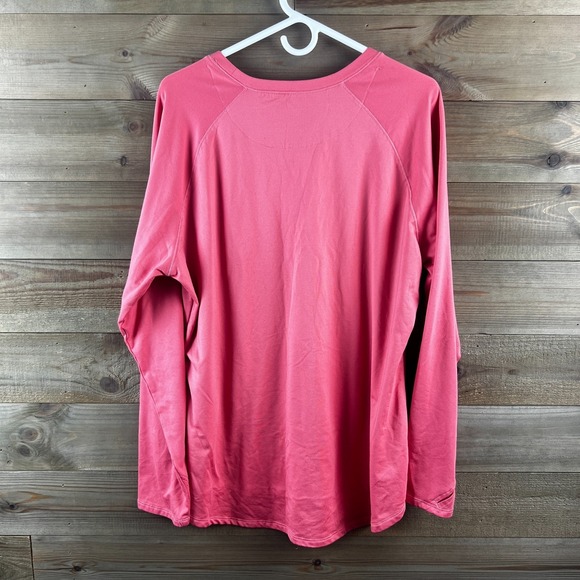 Climate Right Cuddl Duds Womens Shirt Long Sleeve Base Layer Thumbholes Pink XXL - Picture 6 of 7